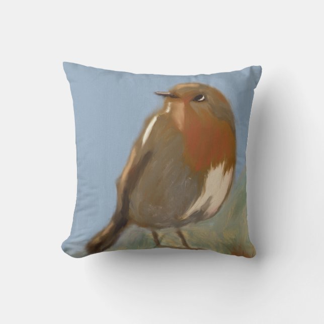 Robin Redbreast Kissen (Vorderseite)