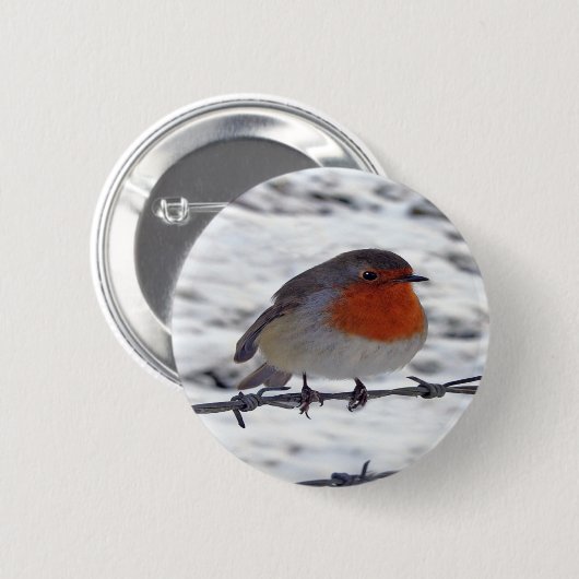 Robin RedBrust Button (Vorne & Hinten)