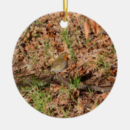 Robin RedBrust Keramik Ornament
