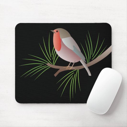 Robin RedBrust Mousepad (Mit Mouse)