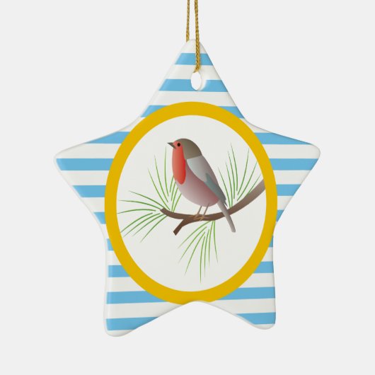 Robin RedBrust-Sonderschmuck Keramikornament (Rechts)