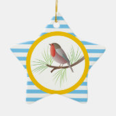 Robin RedBrust-Sonderschmuck Keramikornament (Vorne)