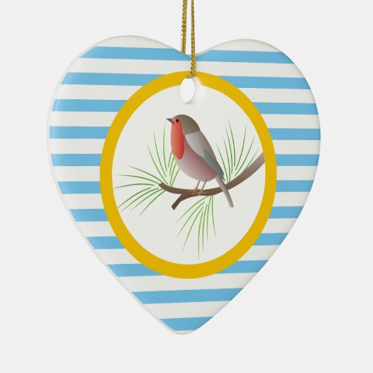 Robin RedBrust-Sonderschmuck Keramikornament (Rechts)