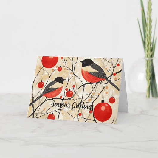 Robin RedBrustweihnachtskarte Karte (Vorderseite)