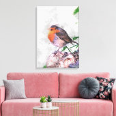 Robin Redust Painting Wrapped Canvas Leinwanddruck (Insitu (Wohnzimmer))