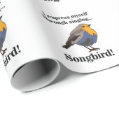 Robin Redust Songbird Geschenkpapier (Rolleneckpunkt)