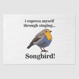 Robin Redust Songbird Seidenpapier