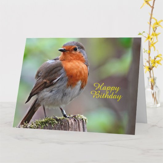 Robin RefBrust Karte (Gelbe Blume)