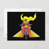 Robin Rides 2 2 Postkarte (Vorne/Hinten)