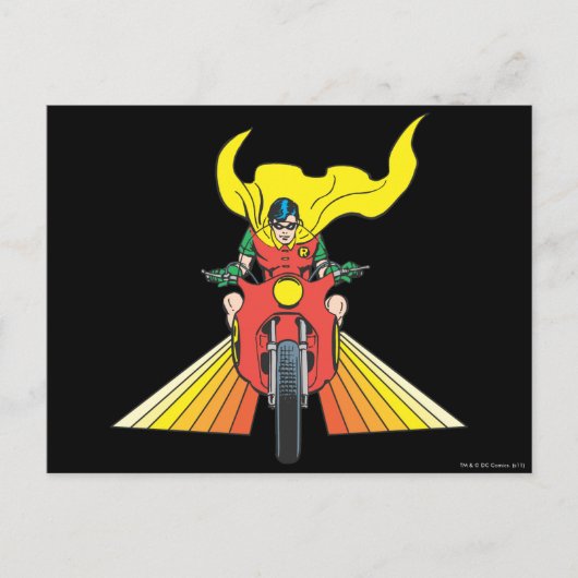 Robin Rides 2 2 Postkarte (Vorderseite)