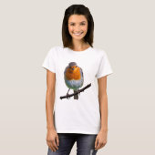 Robin-Rot-Brust T-Shirt (Vorne ganz)