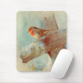 Robin Rotbrust Mousepad (Mit Mouse)
