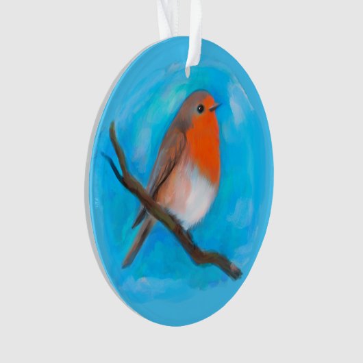 Robin Rotbrust Ornament (Vorderseite)