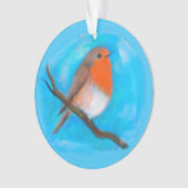 Robin Rotbrust Ornament (Vorderseite)