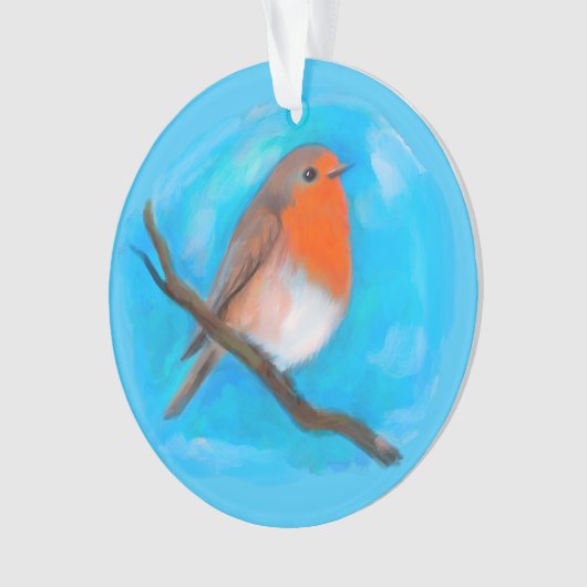 Robin Rotbrust Ornament (Vorderseite)