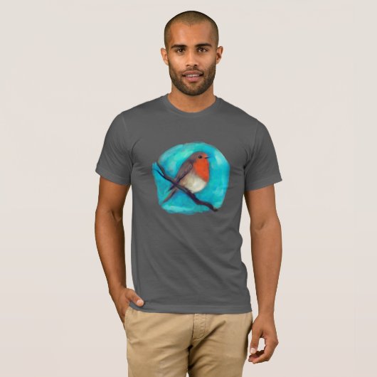 Robin Rotbrust T-Shirt (Vorne ganz)
