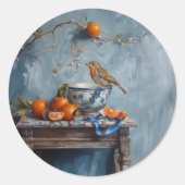 Robin - Round Stickers for Stationery (Vorderseite)