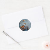 Robin - Round Stickers for Stationery (Umschlag)