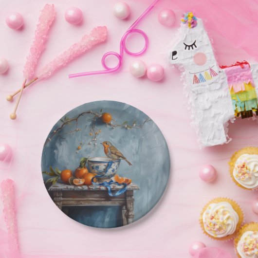 Robin - Rundpapier-Teller Pappteller (Party)