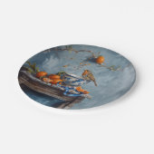 Robin - Rundpapier-Teller Pappteller (Schrägansicht)