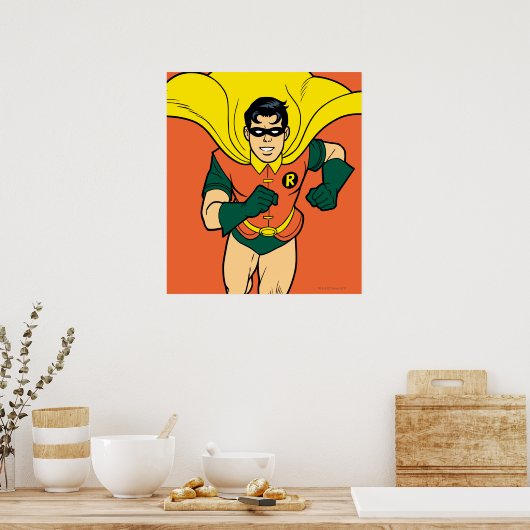 Robin Running Poster (Küche)