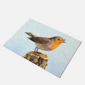 Robin singing fußmatte (Schrägansicht)