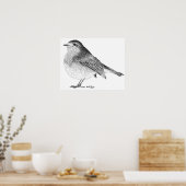 Robin Sketch Poster (Küche)