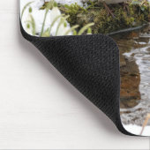 Robin Staring at its Reflection in Puddle Mousepad (Ecke)