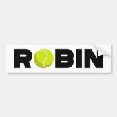 Robin Tennis Autoaufkleber (Vorne)