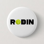 Robin Tennis Button (Vorderseite)