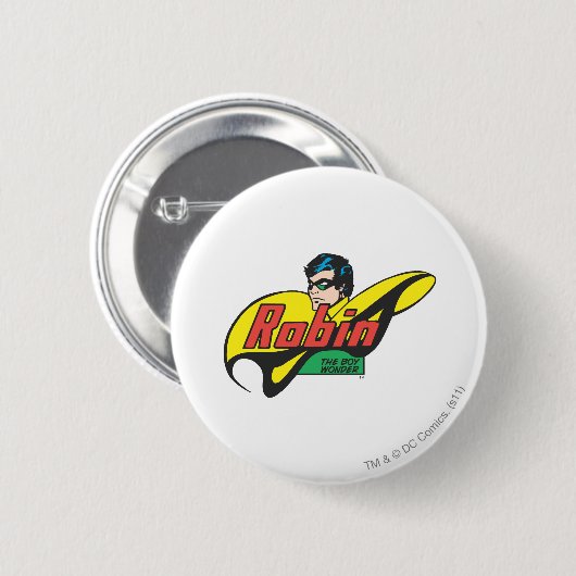 Robin The Boy Wonder Button (Vorne & Hinten)