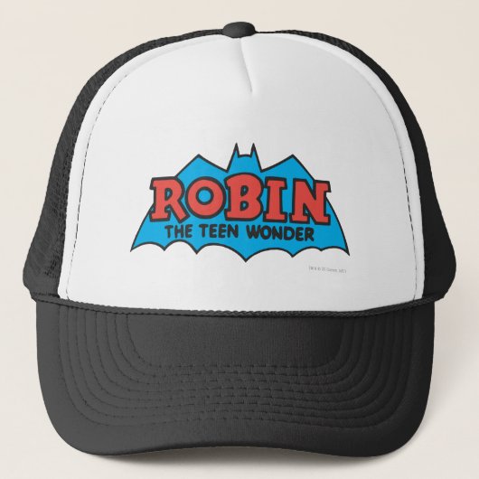 Robin The Teen Wonder Logo Truckerkappe (Vorderseite)