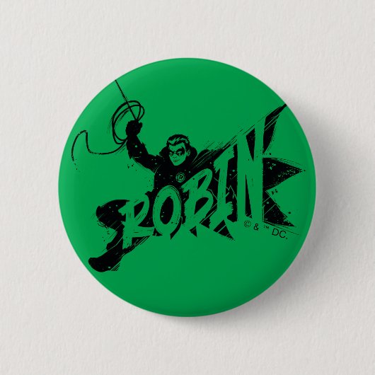 Robin-Tuschpinsel-Name Button (Vorderseite)