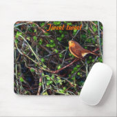 Robin Tweet tweet Mouse mat Mousepad (Mit Mouse)
