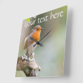 Robin Uhr fügen Sie Ihren eigenen Text hinzu (Winkel)