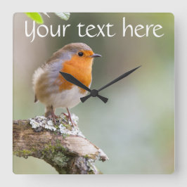 Robin Uhr fügen Sie Ihren eigenen Text hinzu