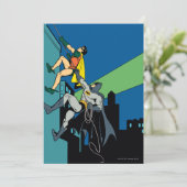 Robin und Batman Climb Einladung (Stehend Vorderseite)