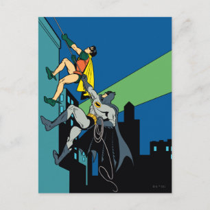 Robin und Batman Climb Postkarte