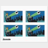 Robin und Batman Climb Rechteckiger Aufkleber (Blatt)