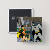 Robin und Batman Handschlag Button (Vorne & Hinten)