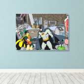 Robin und Batman Handshake Leinwanddruck (Insitu (Holzboden))