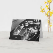 Robin und Batman in Batmobile Karte (Gelbe Blume)