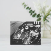 Robin und Batman in Batmobile Postkarte (Stehend Vorderseite)
