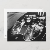 Robin und Batman in Batmobile Postkarte (Vorne/Hinten)