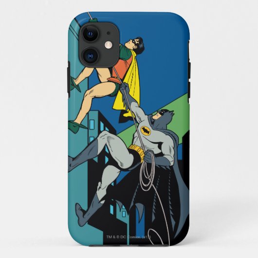 Robin und Batman klettern Case-Mate iPhone Hülle (Rückseite)