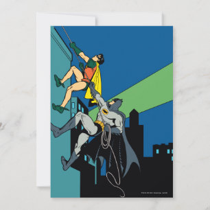 Robin und Batman klettern Einladung
