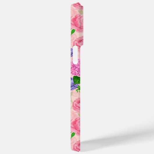 Robin und Blume, Aquarellmuster Case-Mate iPhone Hülle (Rückseite / Rechts)