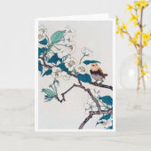 Robin und Cherry Blossoms, Imao Keinen Karte (Gelbe Blume)