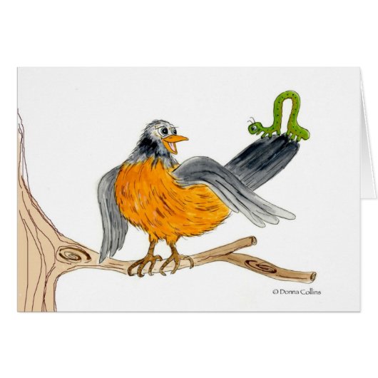 Robin und Green-Inch-Wurm (Vorderseite (Horizontal))