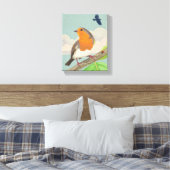 Robin und Ladybird Leinwanddruck (Insitu (Schlafzimmer))